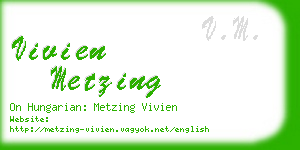 vivien metzing business card